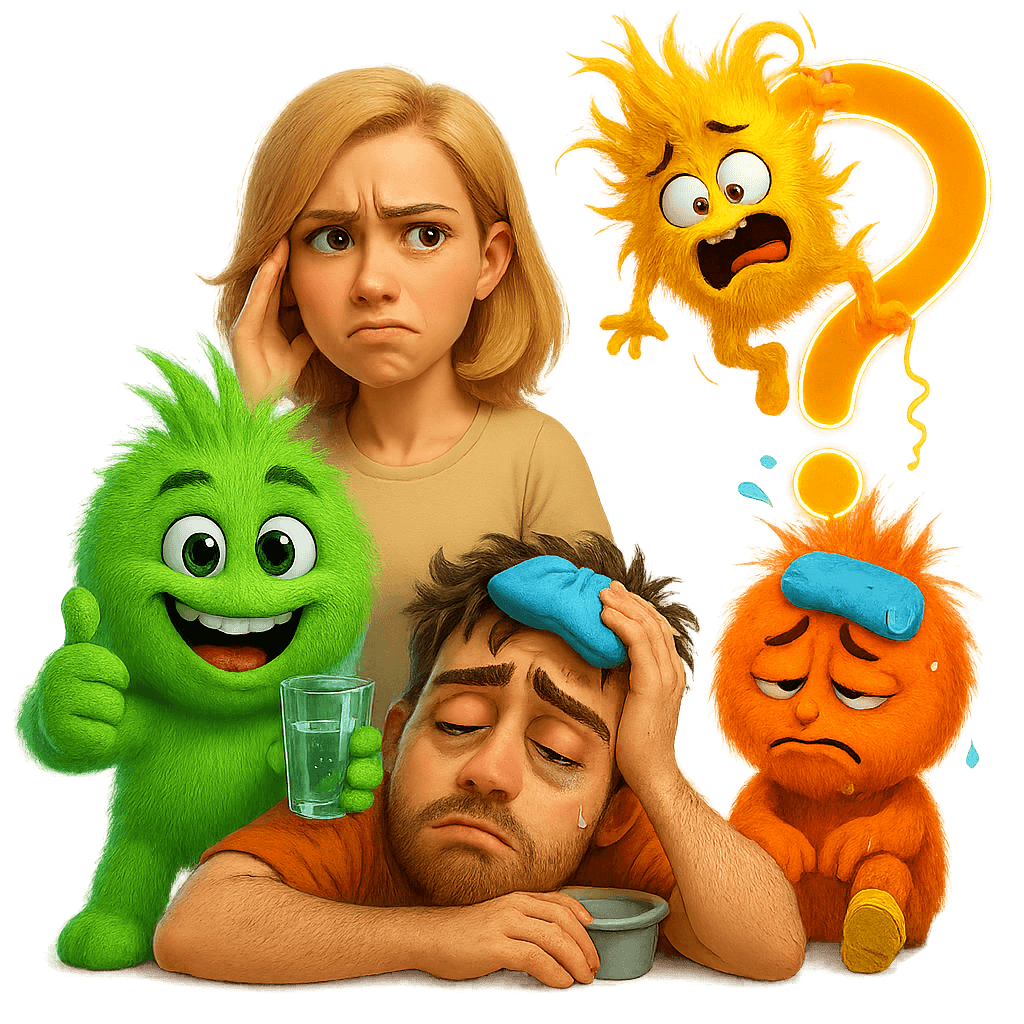 Pamper pokazujący telefon – OKAYO